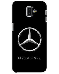 Чехол для Samsung Galaxy J6 Plus 2018 (J610) с картинкой «Mercedes Silver Logo»