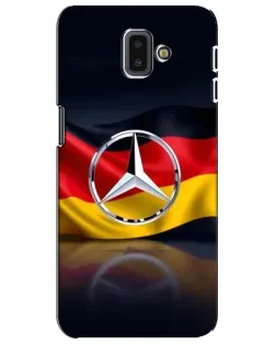 Чехол для Samsung Galaxy J6 Plus 2018 (J610) с картинкой «Mercedes — флаг Германии»