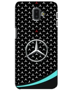 Чехол для Samsung Galaxy J6 Plus 2018 (J610) с картинкой «Mercedes — бирюзовый акцент»