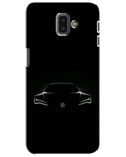 Чохол для Samsung Galaxy J6 Plus 2018 (J610) з картинкою «Mercedes — силует авто»