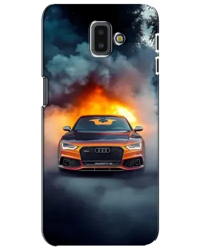 Чохол для Samsung Galaxy J6 Plus 2018 (J610) з картинкою «Audi у вогняному диму»