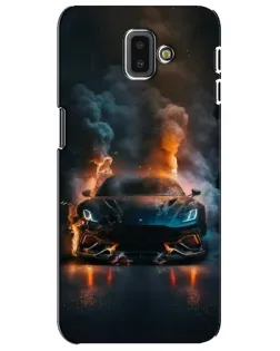 Чехол для Samsung Galaxy J6 Plus 2018 (J610) с картинкой «Lamborghini дымная эстетика»