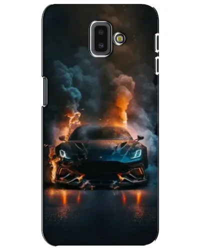 Чехол для Samsung Galaxy J6 Plus 2018 (J610) с картинкой «Lamborghini дымная эстетика»