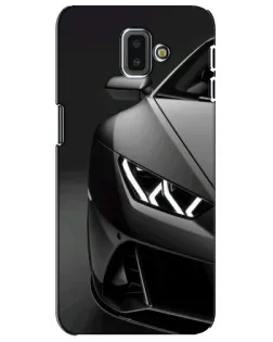 Чехол для Samsung Galaxy J6 Plus 2018 (J610) с картинкой «Lamborghini фары детализация»