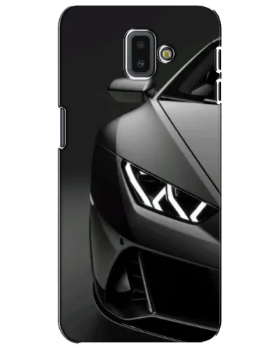Чехол для Samsung Galaxy J6 Plus 2018 (J610) с картинкой «Lamborghini фары детализация»