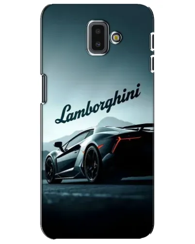 Чехол для Samsung Galaxy J6 Plus 2018 (J610) с картинкой «Классическая надпись Lamborghini»