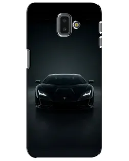 Чехол для Samsung Galaxy J6 Plus 2018 (J610) с картинкой «Черный Lamborghini Aventador»