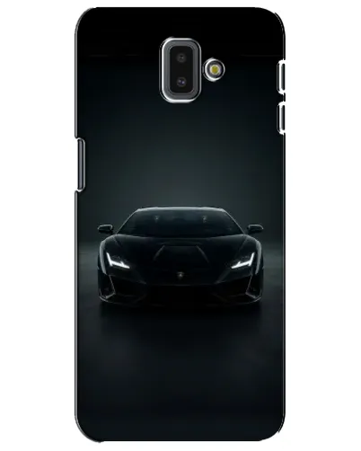 Чехол для Samsung Galaxy J6 Plus 2018 (J610) с картинкой «Черный Lamborghini Aventador»