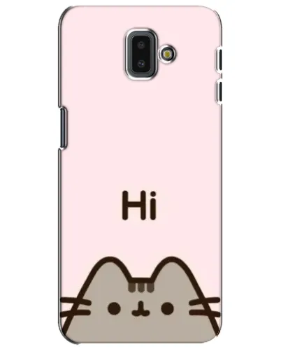 Чехол для Samsung Galaxy J6 Plus 2018 (J610) с картинкой «Пушин говорит Hi» Чехол для Samsung Galaxy J6 Plus 2018 (J610) с картинкой «Пушин говорит Hi»
