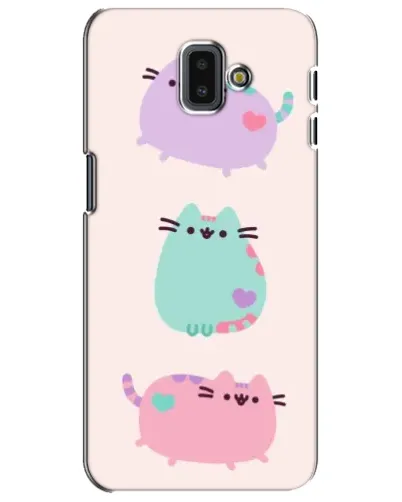Чехол для Samsung Galaxy J6 Plus 2018 (J610) с картинкой «Pusheen трио» Чехол для Samsung Galaxy J6 Plus 2018 (J610) с картинкой «Pusheen трио»