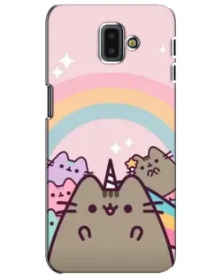 Чехол для Samsung Galaxy J6 Plus 2018 (J610) с картинкой «Единорог Pusheen»