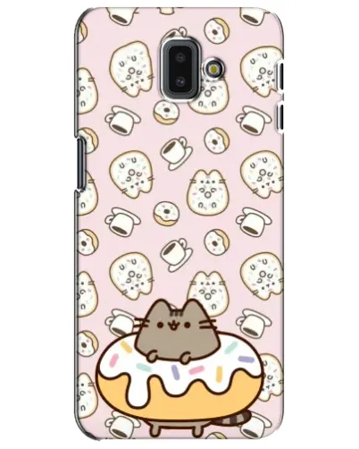 Чехол для Samsung Galaxy J6 Plus 2018 (J610) с картинкой «Пушин на пончике» Чехол для Samsung Galaxy J6 Plus 2018 (J610) с картинкой «Пушин на пончике»
