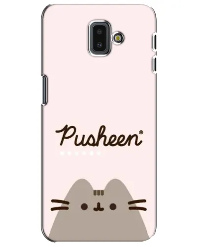 Чехол для Samsung Galaxy J6 Plus 2018 (J610) с картинкой «Pusheen логотип» Чехол для Samsung Galaxy J6 Plus 2018 (J610) с картинкой «Pusheen логотип»