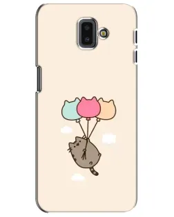 Чехол для Samsung Galaxy J6 Plus 2018 (J610) с картинкой «Пушин на шариках»