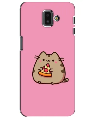 Чехол для Samsung Galaxy J6 Plus 2018 (J610) с картинкой «Пушин с пиццей» Чехол для Samsung Galaxy J6 Plus 2018 (J610) с картинкой «Пушин с пиццей»