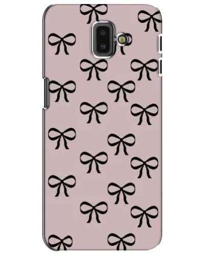Чехол для Samsung Galaxy J6 Plus 2018 (J610) с картинкой «Черные бантики»