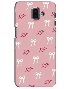 Чехол для Samsung Galaxy J6 Plus 2018 (J610) с картинкой «Сердца и банты»