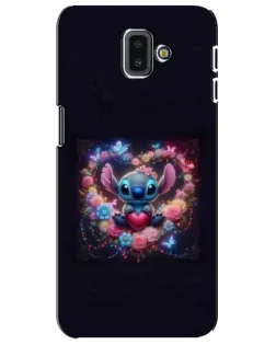 Чехол для Samsung Galaxy J6 Plus 2018 (J610) с картинкой «Stitch в цветах»