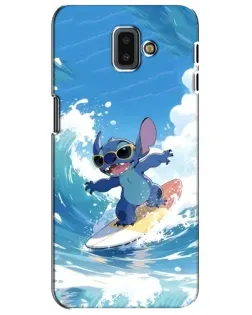 Чехол для Samsung Galaxy J6 Plus 2018 (J610) с картинкой «Стич на волне»
