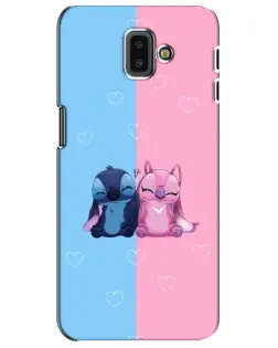 Чехол для Samsung Galaxy J6 Plus 2018 (J610) с картинкой «Stitch и Angel Love»