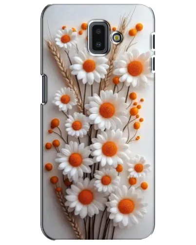 Чехол для Samsung Galaxy J6 Plus 2018 (J610) с картинкой «Белые сухоцветы»