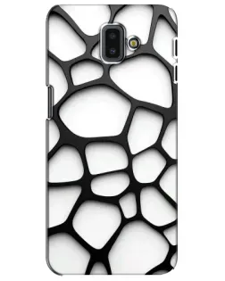 Чохол для Samsung Galaxy J6 Plus 2018 (J610) з картинкою «Біла об'ємна сітка»