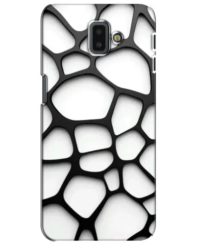 Чехол для Samsung Galaxy J6 Plus 2018 (J610) с картинкой «Белая объемная сетка»