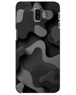 Чехол для Samsung Galaxy J6 Plus 2018 (J610) с картинкой «Темный абстрактный камуфляж»
