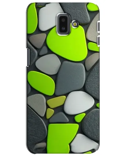 Чехол для Samsung Galaxy J6 Plus 2018 (J610) с картинкой «Яркая неоновая галька»