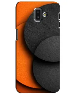 Чехол для Samsung Galaxy J6 Plus 2018 (J610) с картинкой «Геометрия оранжевых кругов»