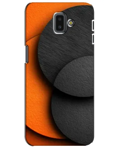 Чехол для Samsung Galaxy J6 Plus 2018 (J610) с картинкой «Геометрия оранжевых кругов»