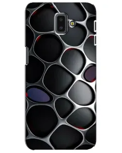 Чехол для Samsung Galaxy J6 Plus 2018 (J610) с картинкой «Объемная темная решетка»