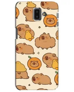 Чохол для Samsung Galaxy J6 Plus 2018 (J610) з картинкою «Капібари з апельсинами»