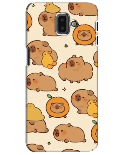 Чохол для Samsung Galaxy J6 Plus 2018 (J610) з картинкою «Капібари з апельсинами»