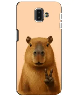 Чохол для Samsung Galaxy J6 Plus 2018 (J610) з картинкою «Капібара вікторія» Чохол для Samsung Galaxy J6 Plus 2018 (J610) з картинкою «Капібара вікторія»