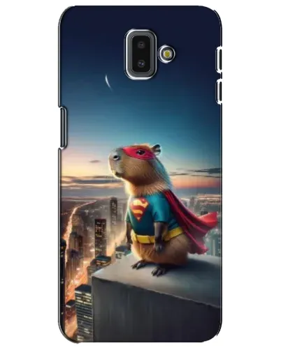 Чохол для Samsung Galaxy J6 Plus 2018 (J610) з картинкою «Капі-мен супергерой»