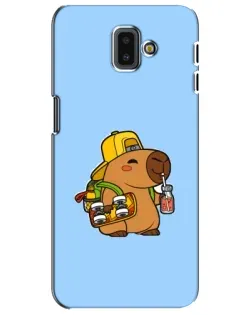 Чохол для Samsung Galaxy J6 Plus 2018 (J610) з картинкою «Капібара на скейті» Чохол для Samsung Galaxy J6 Plus 2018 (J610) з картинкою «Капібара на скейті»