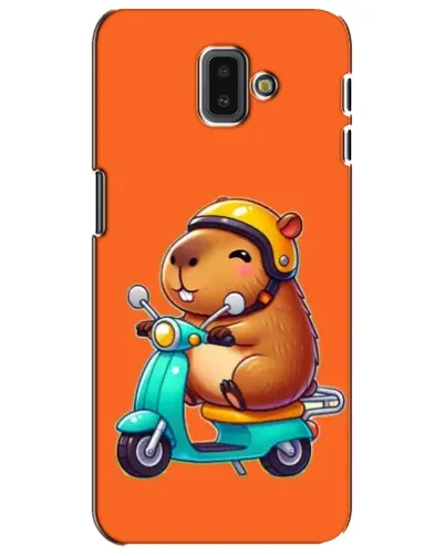Чохол для Samsung Galaxy J6 Plus 2018 (J610) з картинкою «Капібара на скутері»