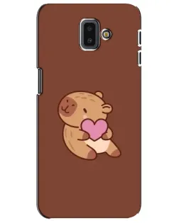 Чохол для Samsung Galaxy J6 Plus 2018 (J610) з картинкою «Капібара з серцем» Чохол для Samsung Galaxy J6 Plus 2018 (J610) з картинкою «Капібара з серцем»