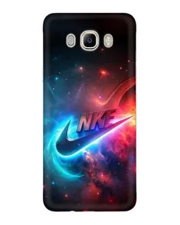 Чехол для Samsung Galaxy J7 2016 (J710, J7108) с картинкой «Огненный логотип Nike»