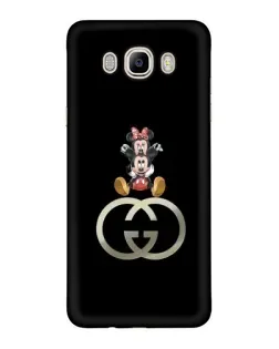 Чехол для Samsung Galaxy J7 2016 (J710, J7108) с картинкой «Минни Маус на лого»