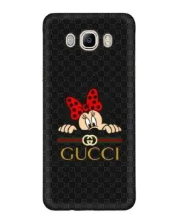 Чехол для Samsung Galaxy J7 2016 (J710, J7108) с картинкой «Минни Маус Gucci — черный»