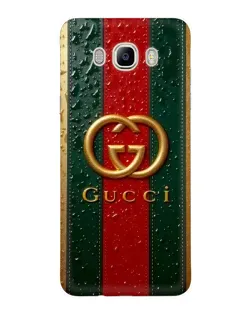 Чохол для Samsung Galaxy J7 2016 (J710, J7108) з картинкою «Gucci — фірмова смуга та золото»