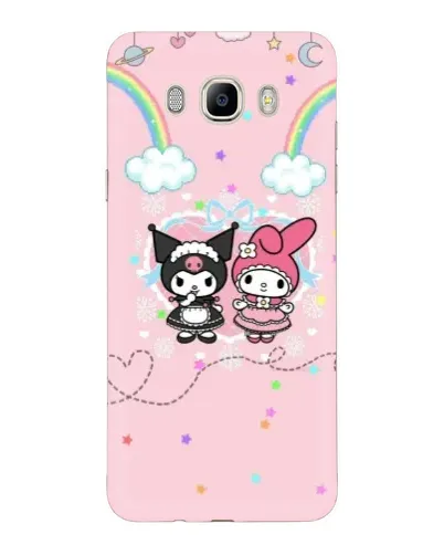 Чехол для Samsung Galaxy J7 2016 (J710, J7108) с картинкой «My Melody и Kuromi» Чехол для Samsung Galaxy J7 2016 (J710, J7108) с картинкой «My Melody и Kuromi»