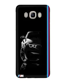 Чехол для Samsung Galaxy J7 2016 (J710, J7108) с картинкой «Силуэт BMW в темноте»