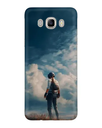 Чехол для Samsung Galaxy J7 2016 (J710, J7108) с картинкой «Герой PUBG на скале» Чехол для Samsung Galaxy J7 2016 (J710, J7108) с картинкой «Герой PUBG на скале»