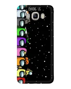 Чехол для Samsung Galaxy J7 2016 (J710, J7108) с картинкой «Команда Among Us»