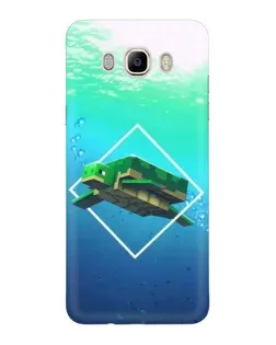 Чохол для Samsung Galaxy J7 2016 (J710, J7108) з картинкою «Черепаха Minecraft»