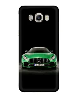 Чехол для Samsung Galaxy J7 2016 (J710, J7108) с картинкой «Mercedes — неоновый лого»