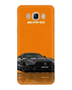 Чехол для Samsung Galaxy J7 2016 (J710, J7108) с картинкой «Оранжевый Mercedes AMG»